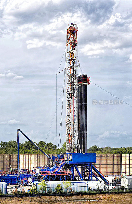 德州石油钻井平台。