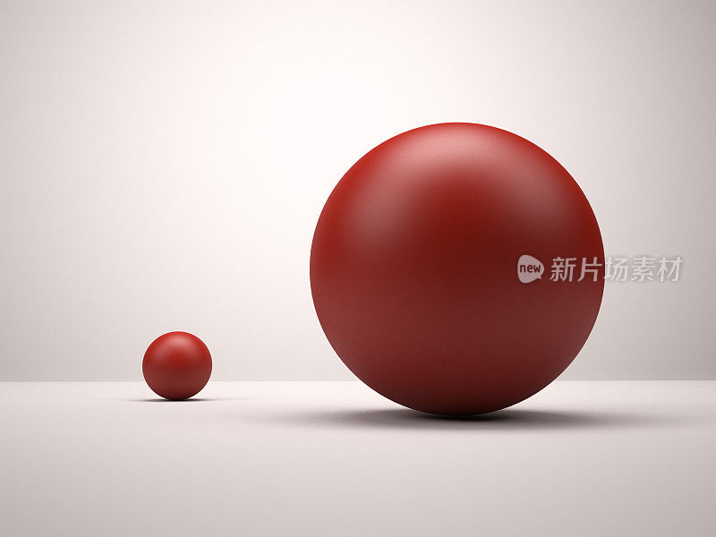 红色的球