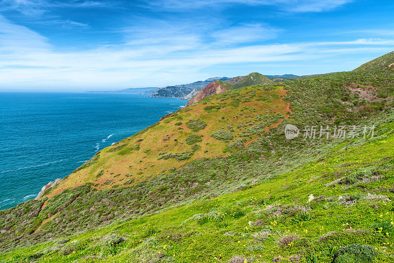 旧金山和加州海岸线