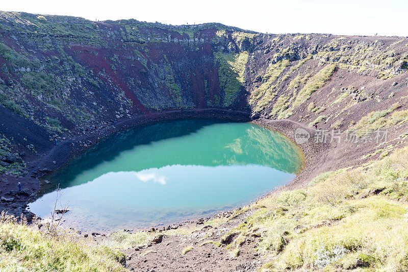 冰岛克里德火山口湖