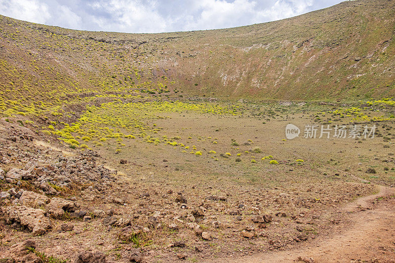 加那利群岛兰萨罗特岛:自然公园-卡德莱塔火山