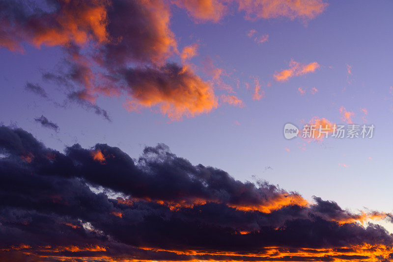 充满活力的日落天空替换背景