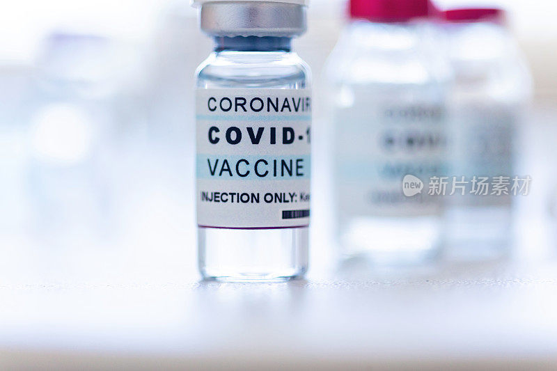 COVID-19冠状病毒疫苗注射剂照片系列