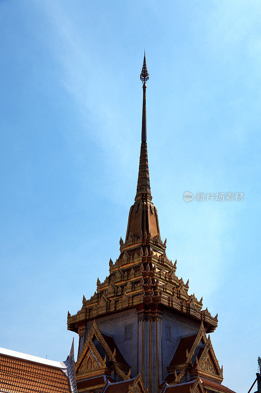 曼谷，佛寺天台