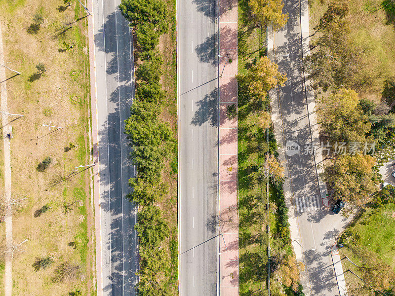 空公路鸟瞰图