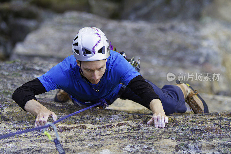 男性Rockclimber