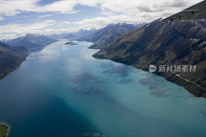 瓦卡蒂普湖和南阿尔卑斯山