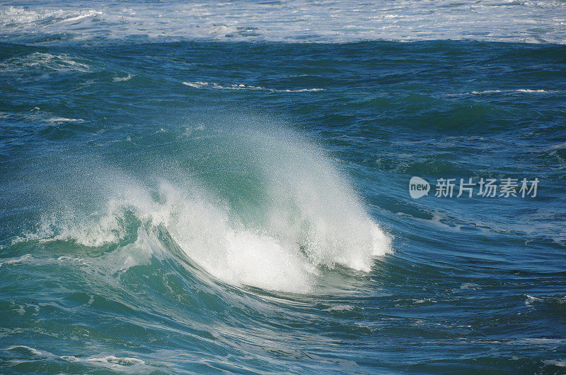 大西洋波浪，泽西岛，英国