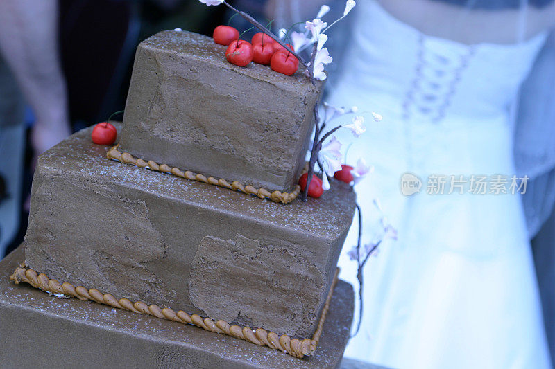 蛋糕。新娘