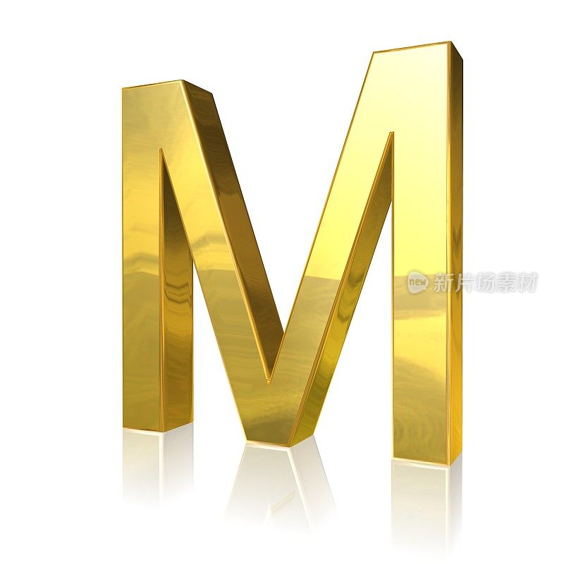 金色的字母M