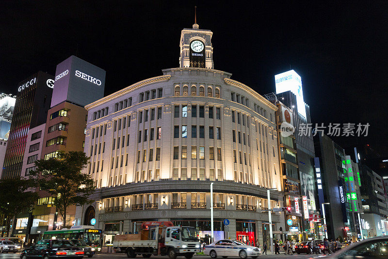 日本东京银座区