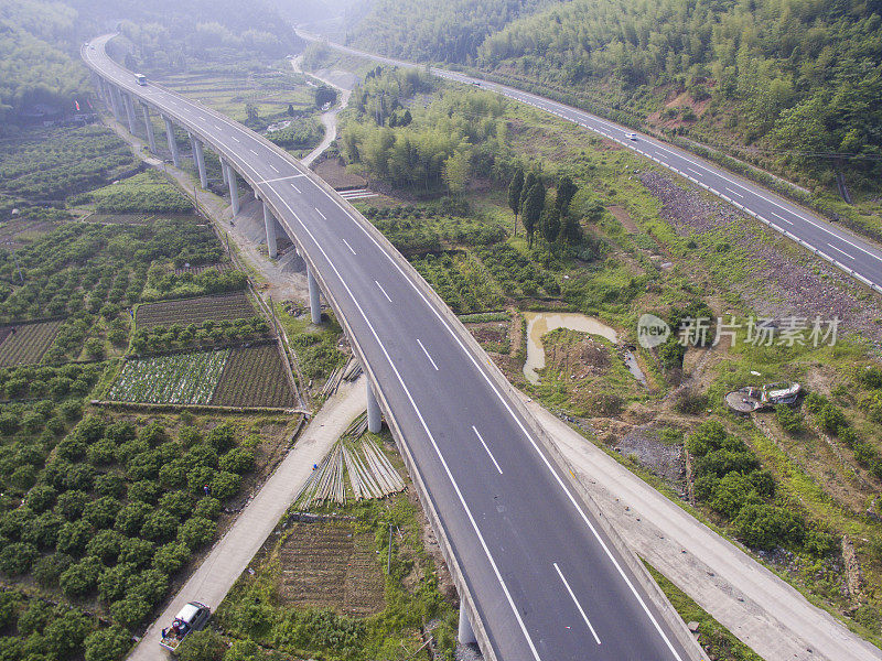 俯瞰山路