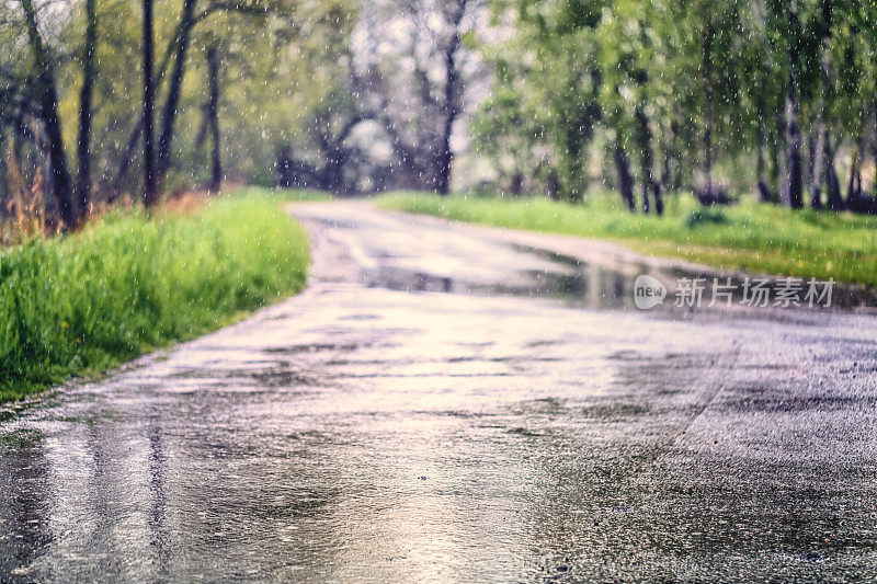 下雨的街