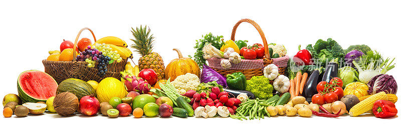 蔬菜和水果背景