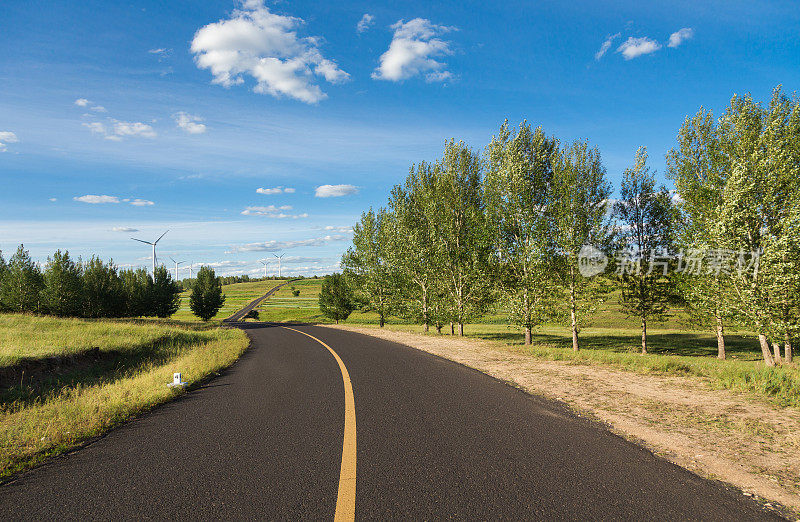 美丽的公路自然风光