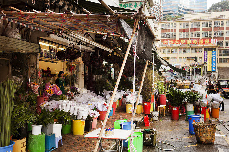 香港的花卉市场