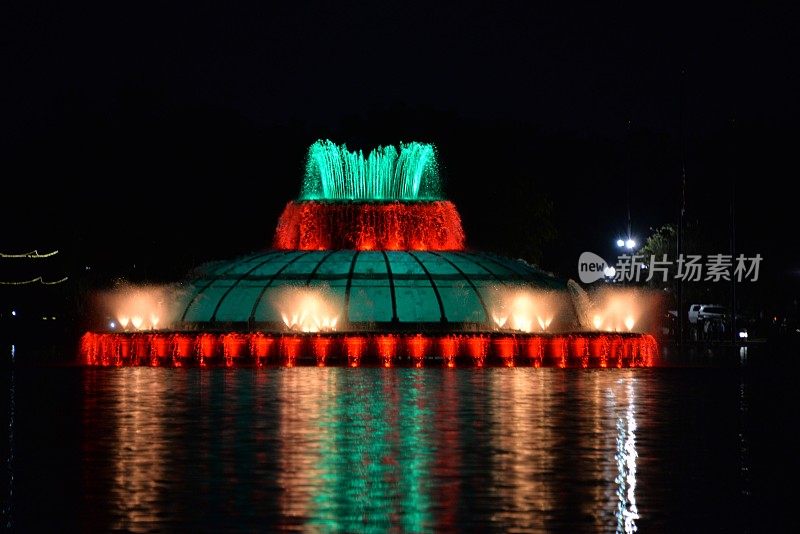 湖Eola喷泉