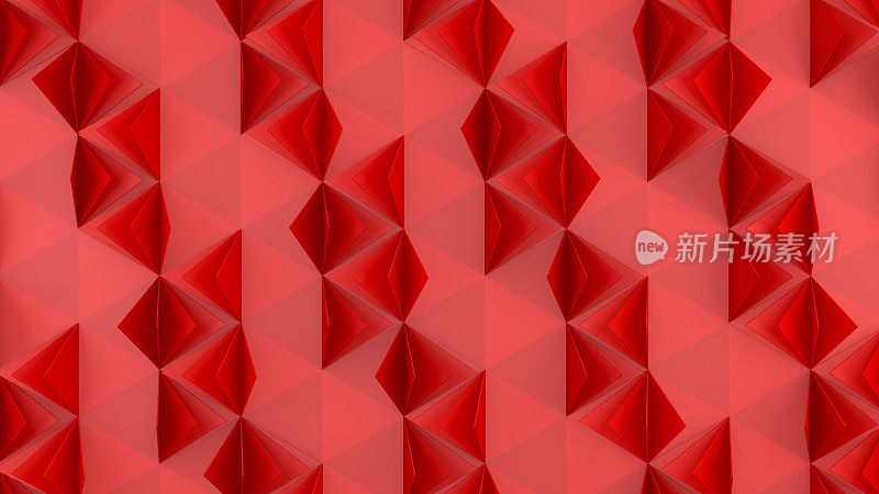 三维三角形棱镜折纸抽象背景