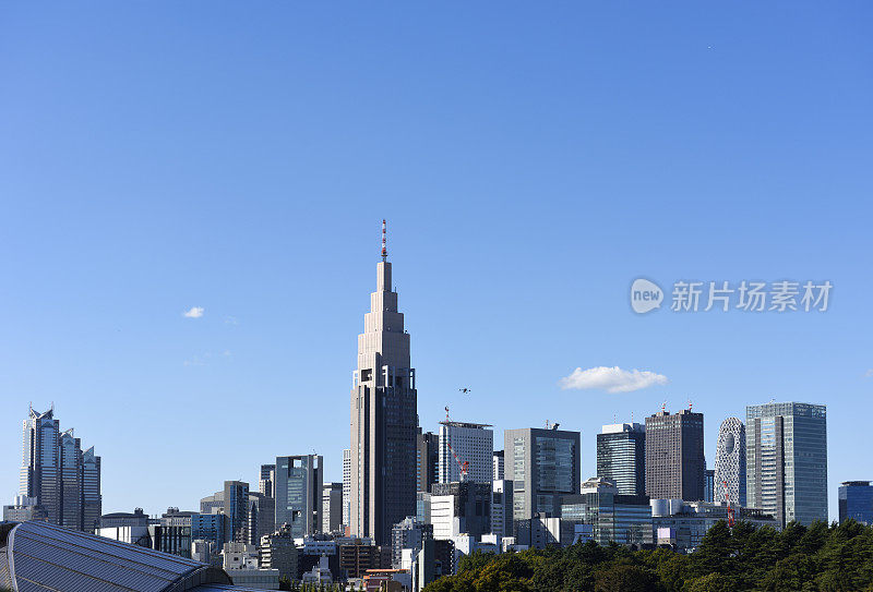 东京新宿天际线对晴空复制空间