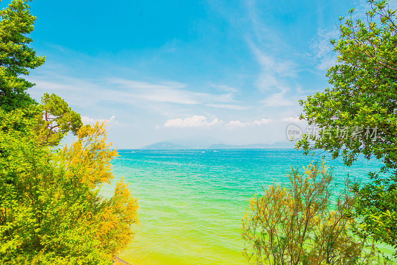 加尔达湖。意大利。欧洲。夏天之旅
