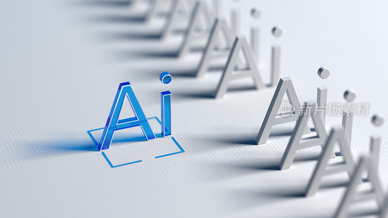 AI——人工智能的数字概念。创新与科技