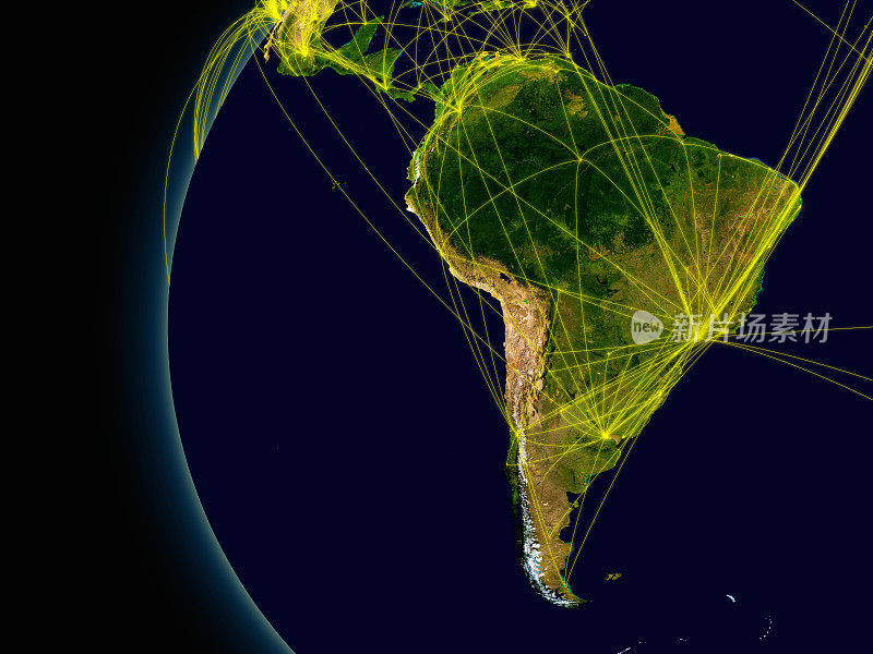南美洲的连接