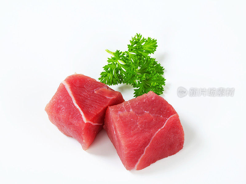 剁碎的牛肉用于炖牛肉