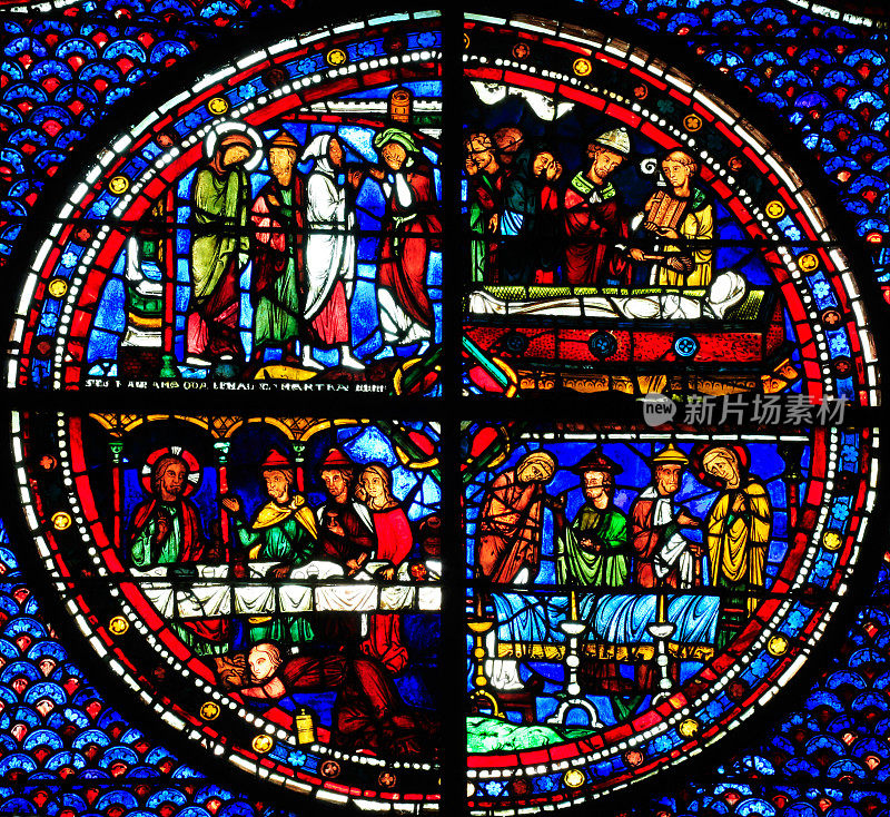 法国沙特尔圣母院1号窗户玛丽