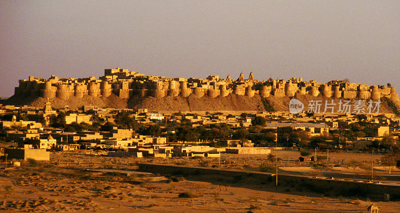 印度拉贾斯坦邦的Jaisalmer镇