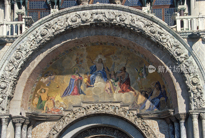 意大利威尼斯圣马可大教堂的正门