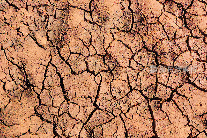 泥裂缝干燥裂缝地质干旱土地
