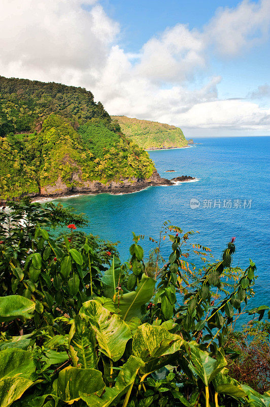 毛伊岛，夏威夷，哈纳公路海岸线