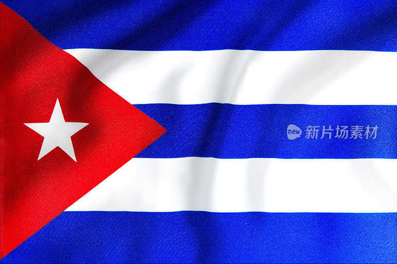 飘扬的古巴国旗