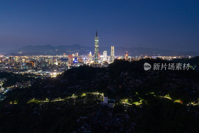 台湾台北市鸟瞰图