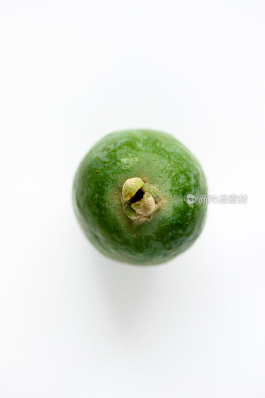 上面是青feijoa水果