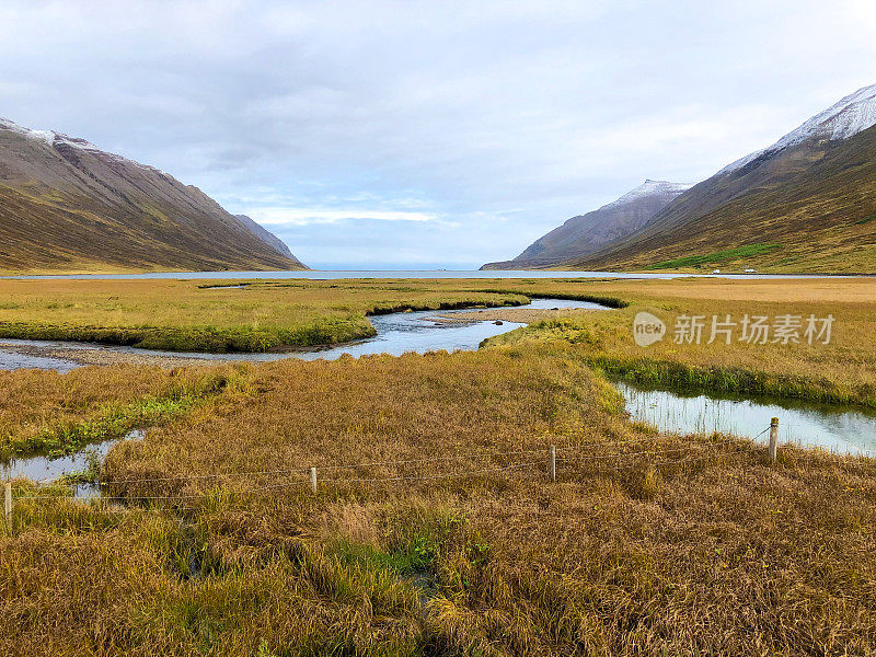 他ðinsfjorð你,冰岛的风景