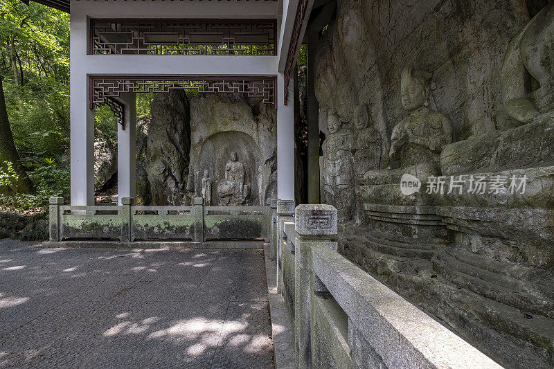 金代石雕佛像，杭州，中国