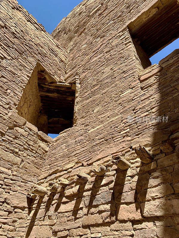 新墨西哥州查科文化国家历史公园的普韦布洛·博尼托