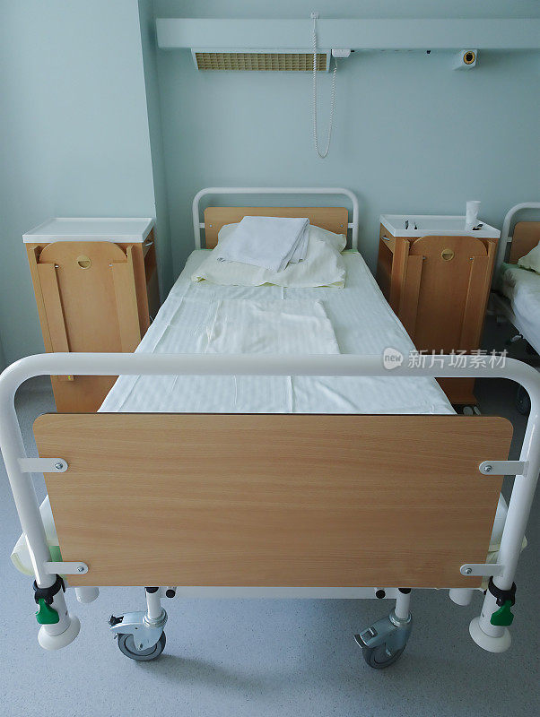 医院病房设有多功能医疗床位，选择性聚焦，复印空间