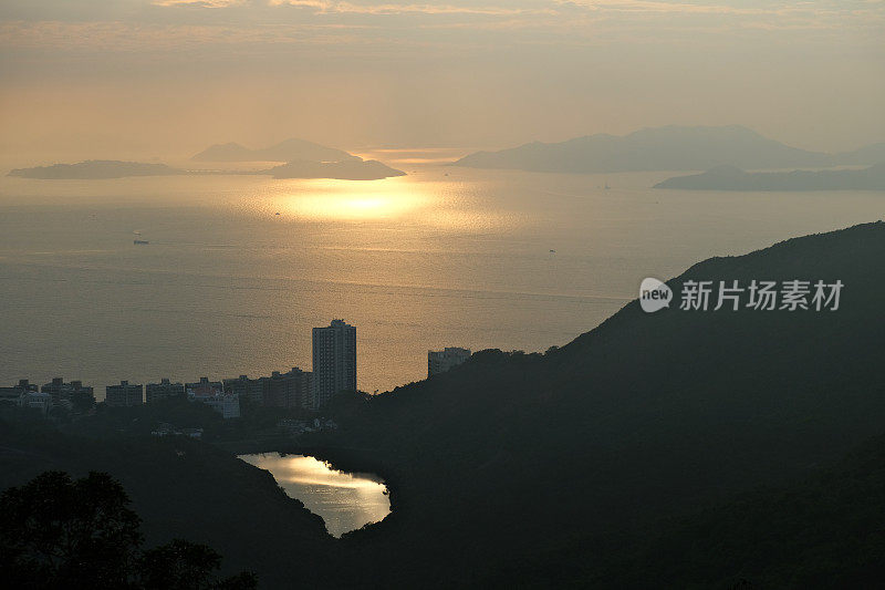 香港南中国海的日落