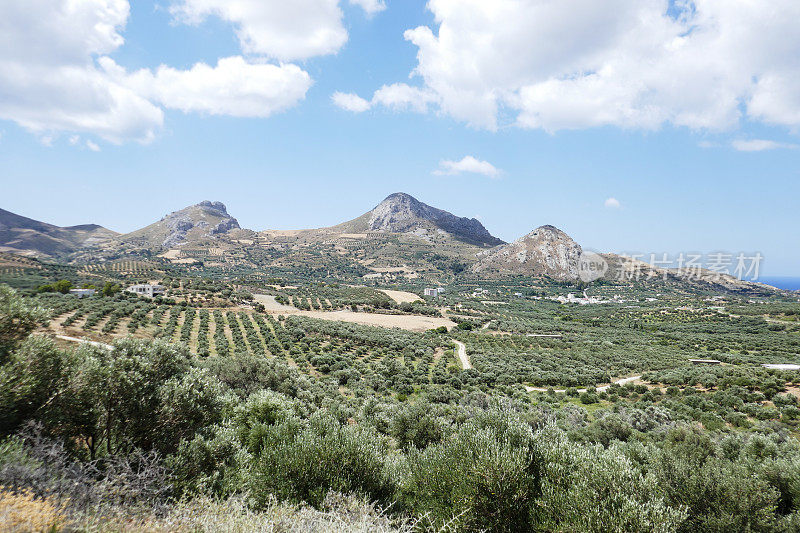 Kourtaliotiko山谷，克里特岛，希腊