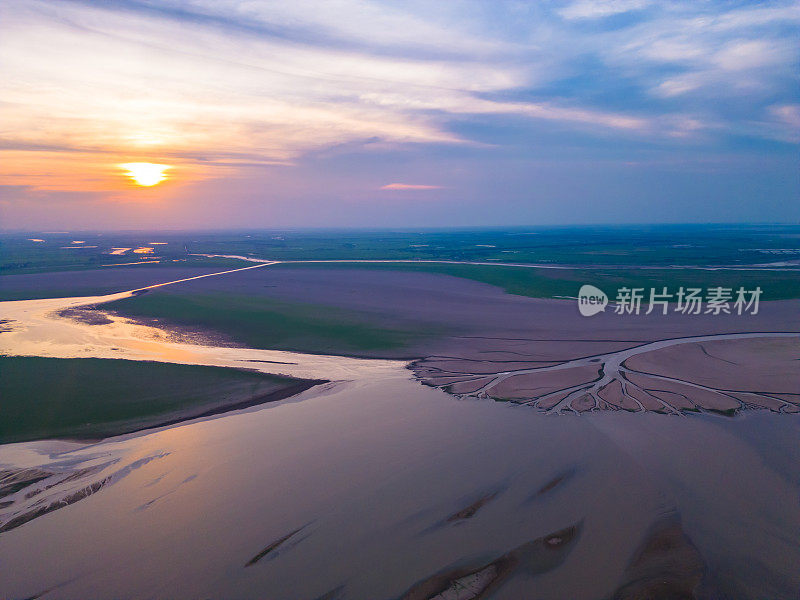 中国江西鄱阳湖干旱景象