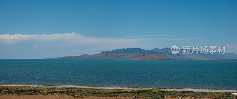 从羚羊岛看到的大盐湖。
