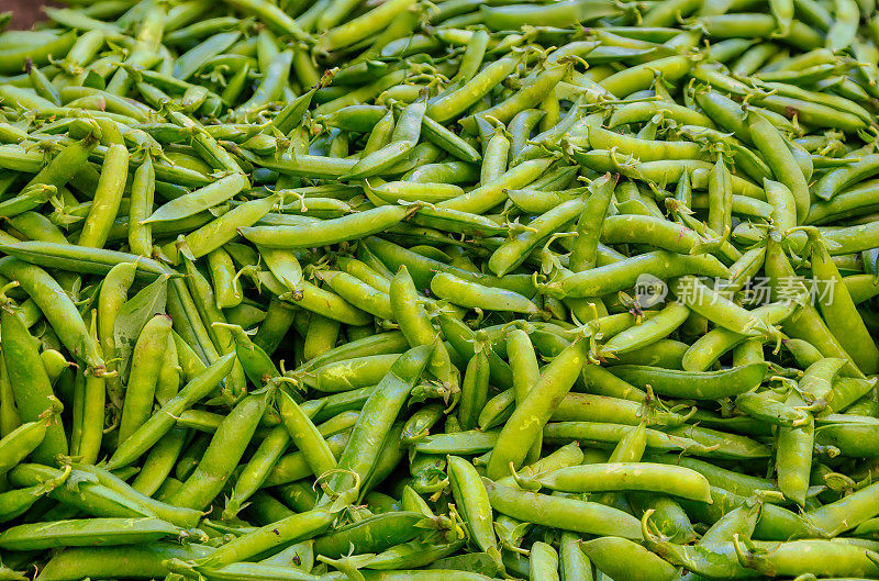 农贸市场的糖脆豌豆