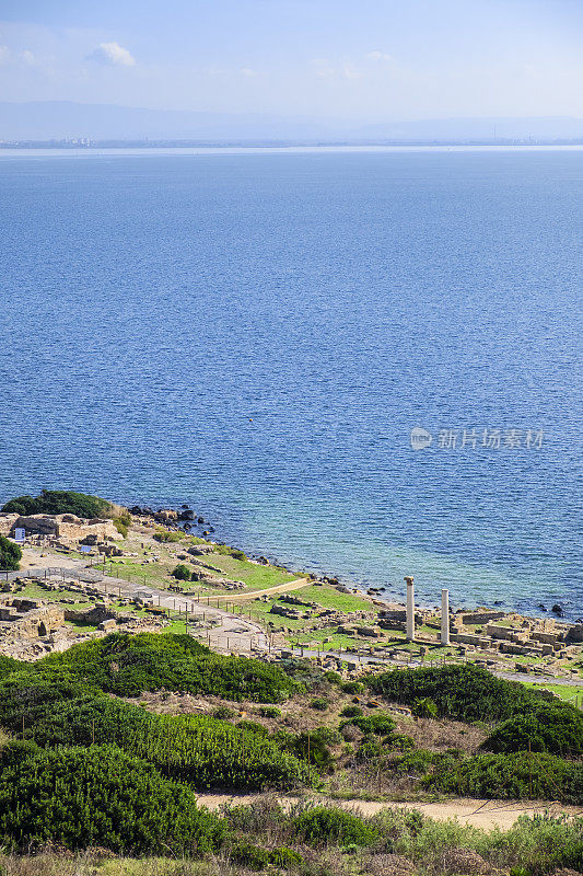 Tharros，意大利撒丁岛西海岸的一个考古遗址