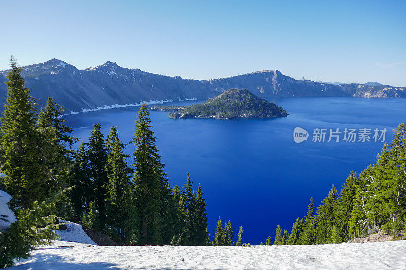 火山口湖国家公园，美国俄勒冈州