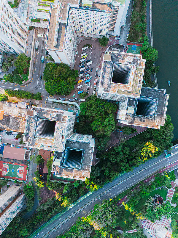 市区大埔住宅区鸟瞰图