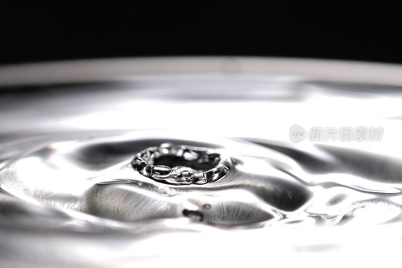 微距摄影中的水滴和水花