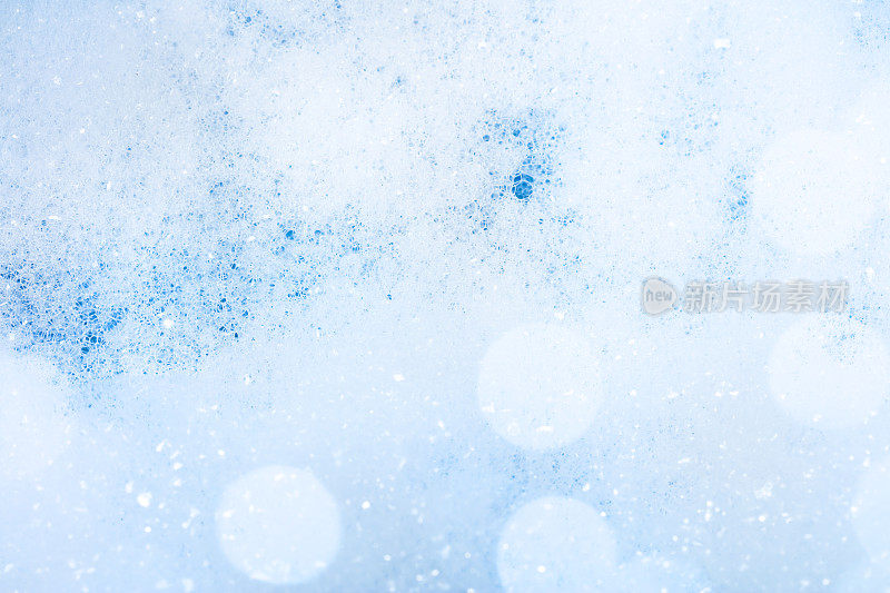 肥皂泡沫背景(蓝色)
