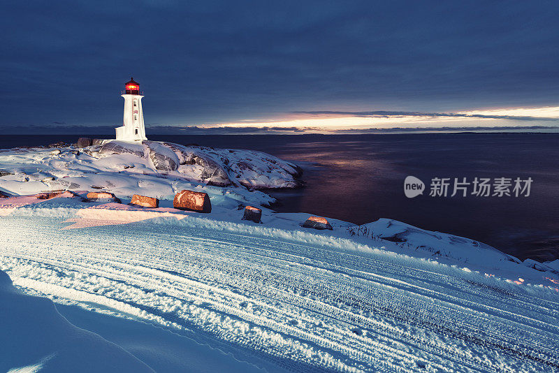 降雪黄昏